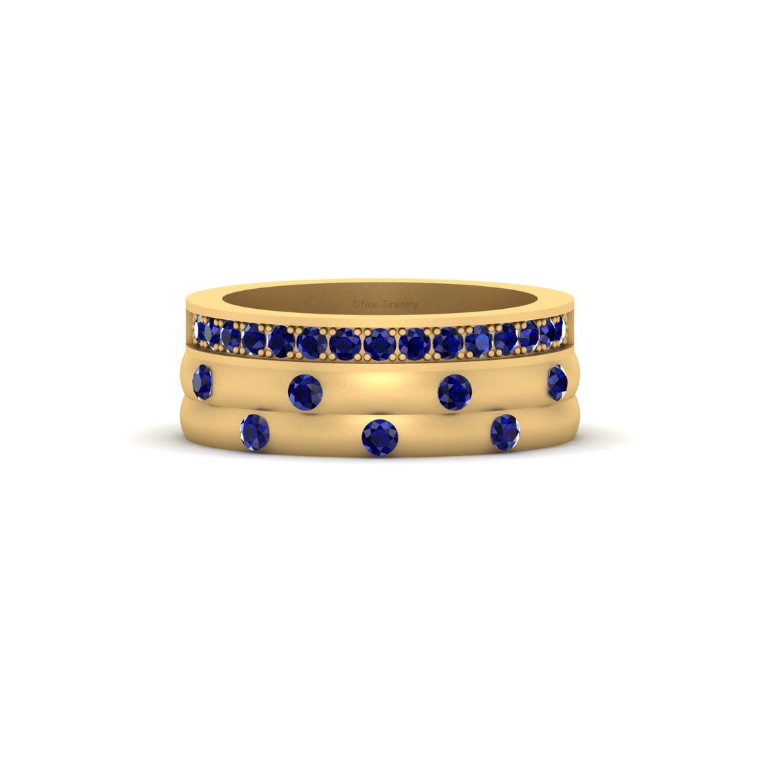 SAPPHIRE WEDDING BAND WOMENS