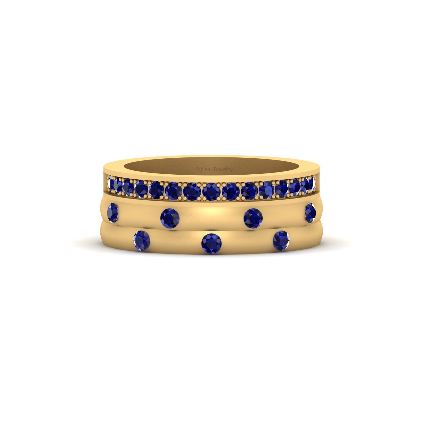 SAPPHIRE WEDDING BAND WOMENS
