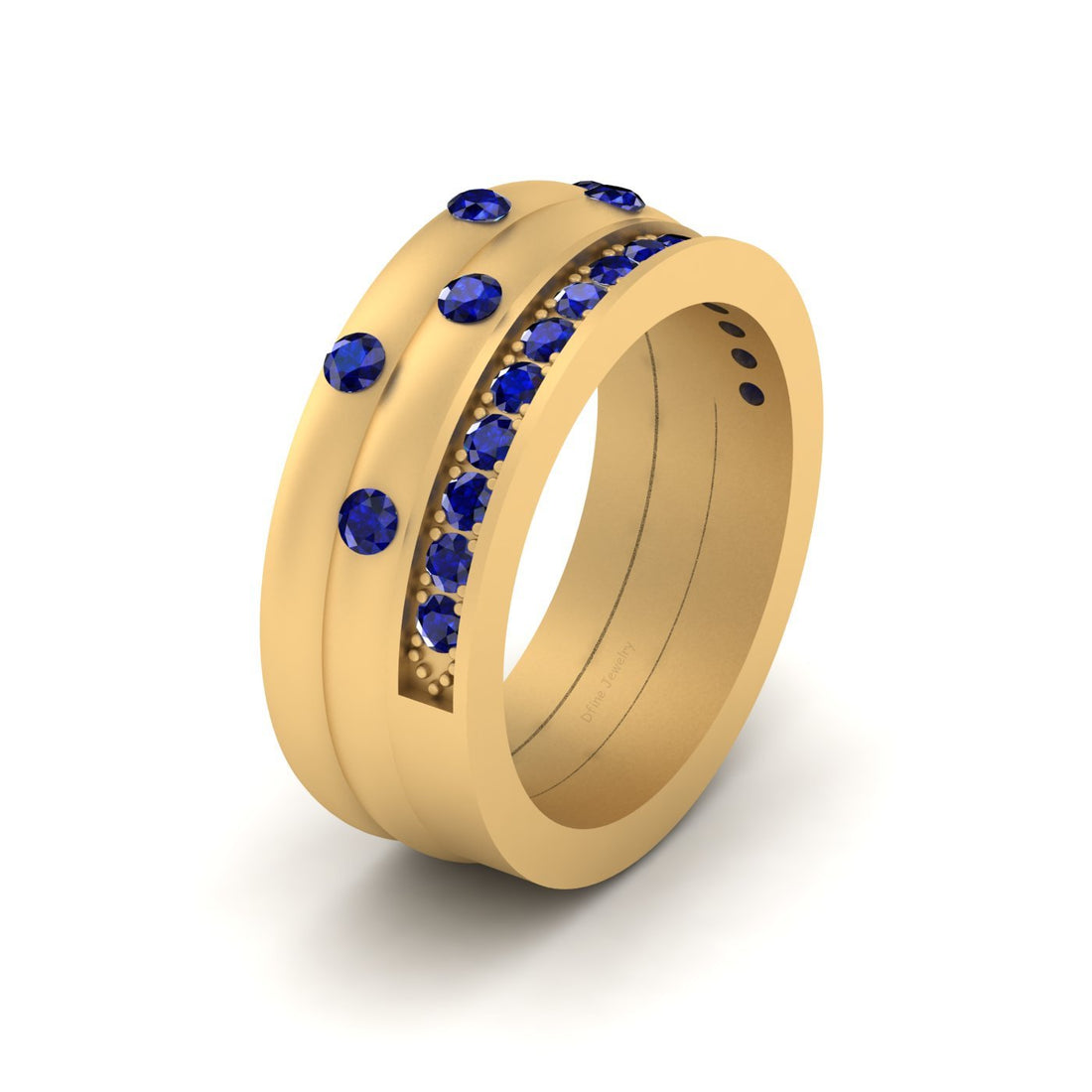SAPPHIRE WEDDING BAND WOMENS
