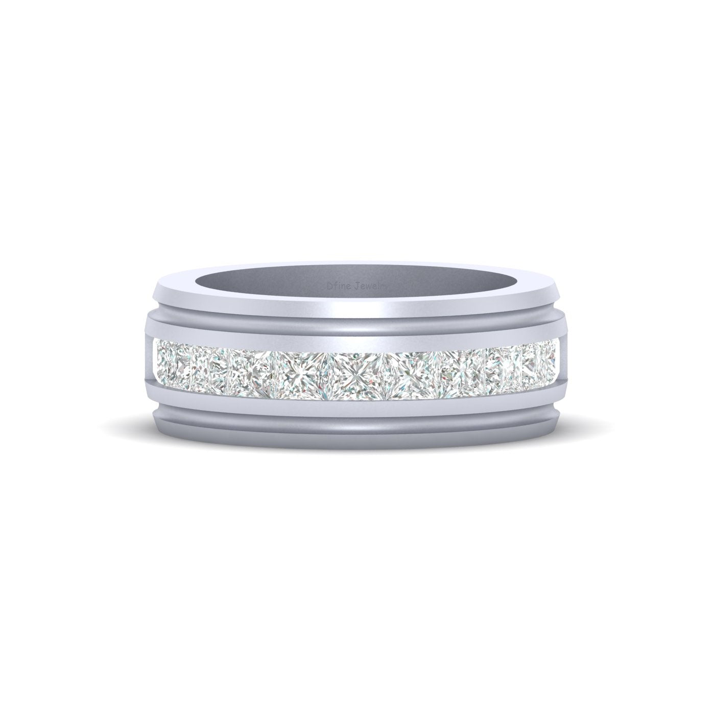 PRINCESS DIAMOND WEDDING BAND