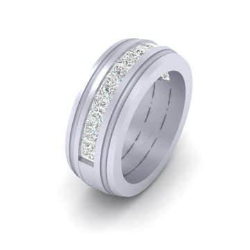 PRINCESS DIAMOND WEDDING BAND
