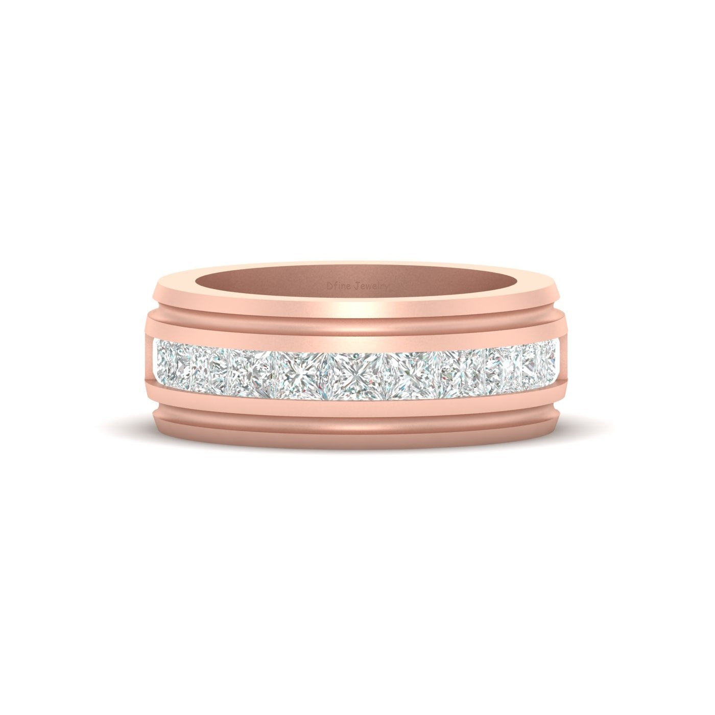PRINCESS DIAMOND WEDDING BAND