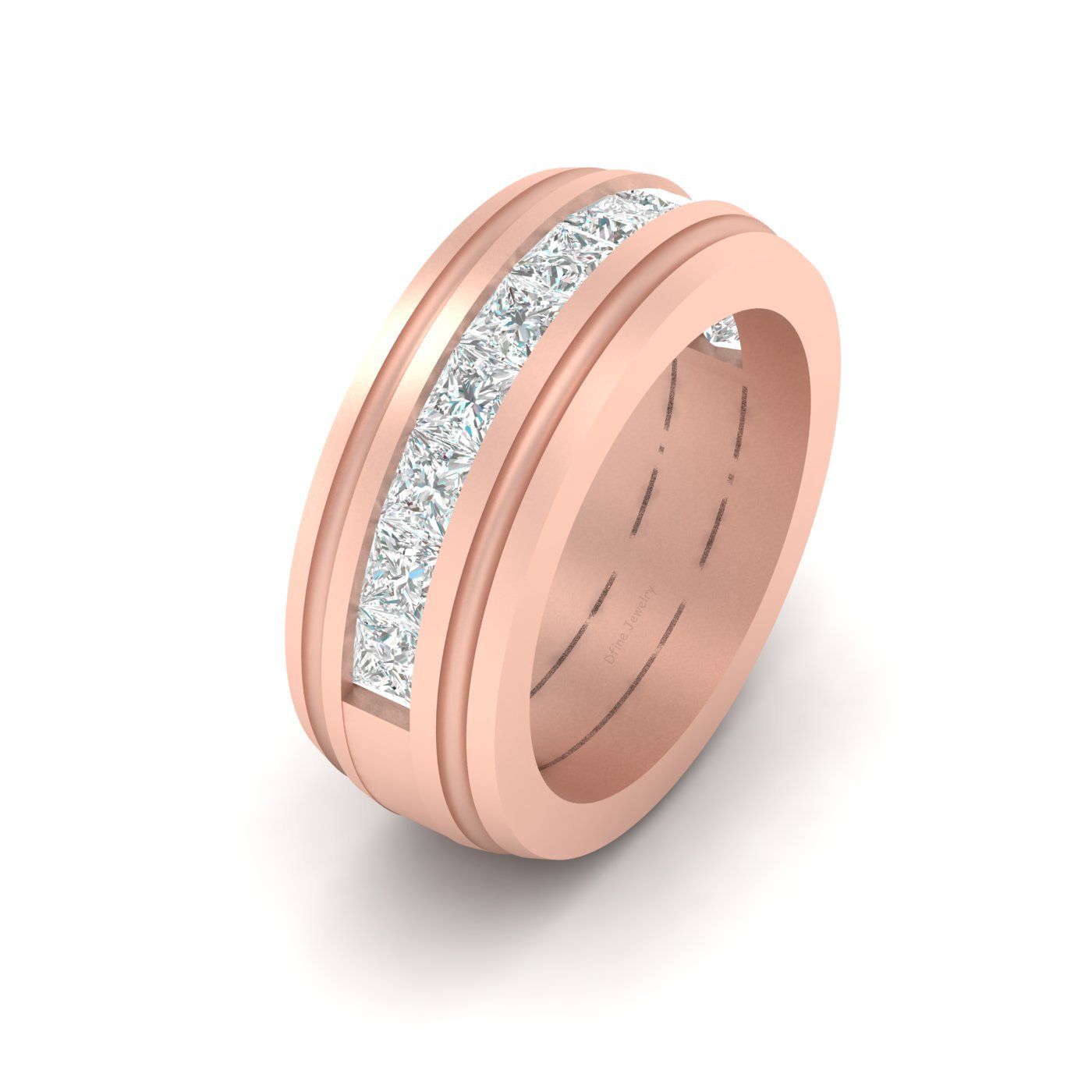 PRINCESS DIAMOND WEDDING BAND
