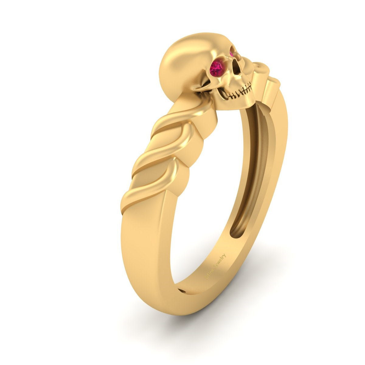 SPOOKY SKULL ENGAGEMENT RING