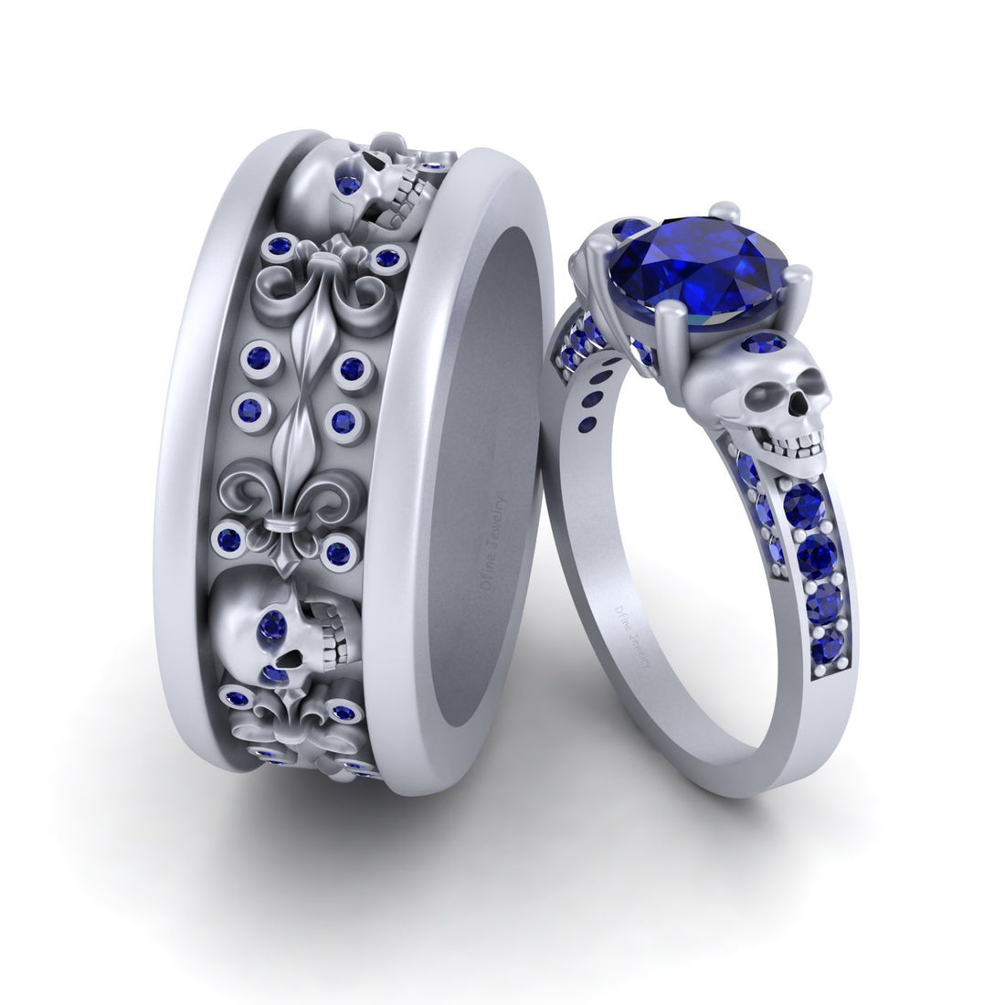 MATCHING GOTHIC WEDDING RINGS