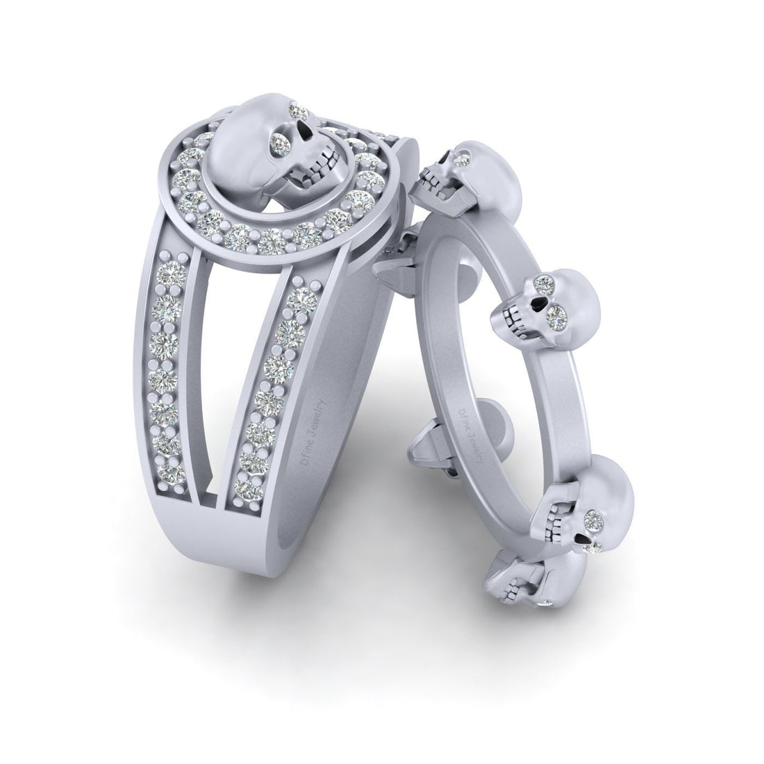 Matching Diamond Skull Bands
