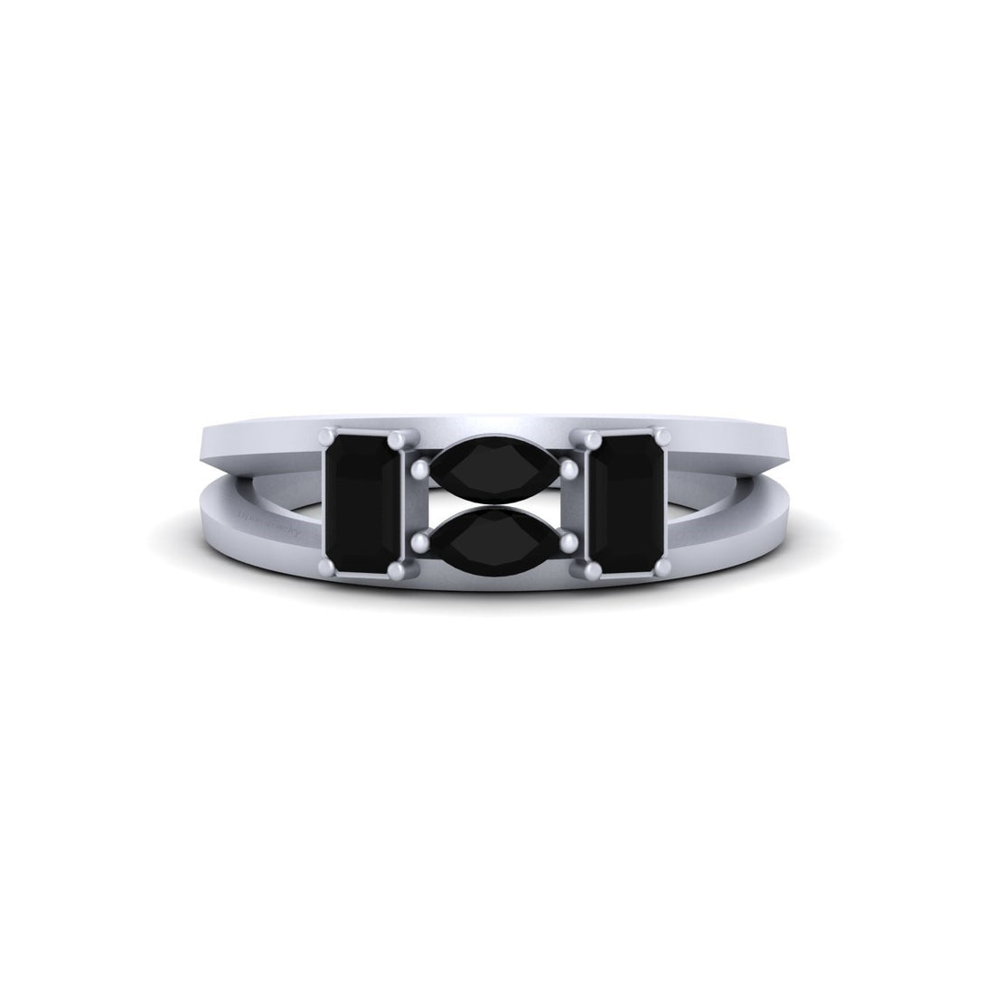 BLACK DIAMOND PROMISE RING FOR HER