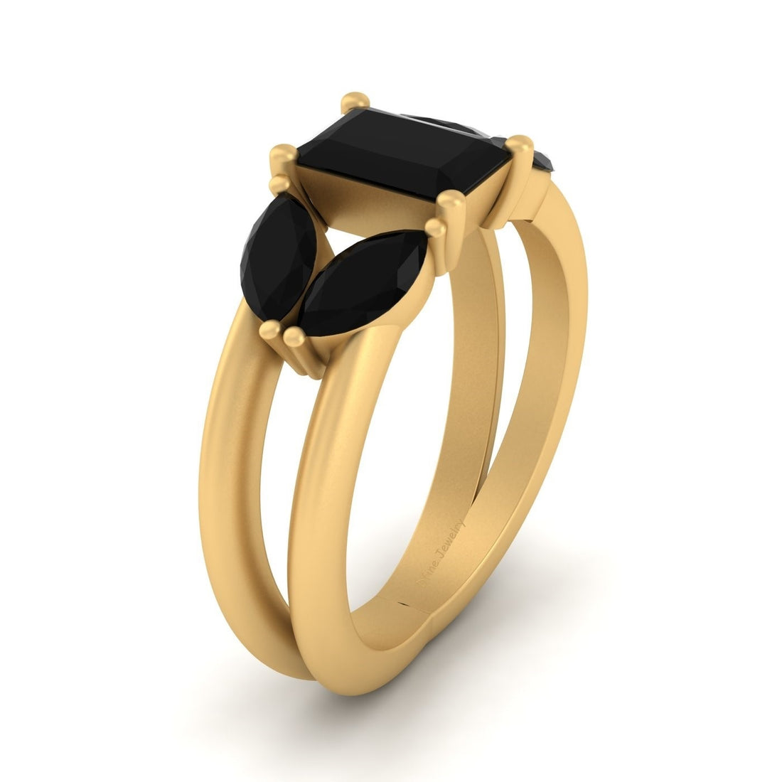 5 STONE GOLD ENGAGEMENT RING