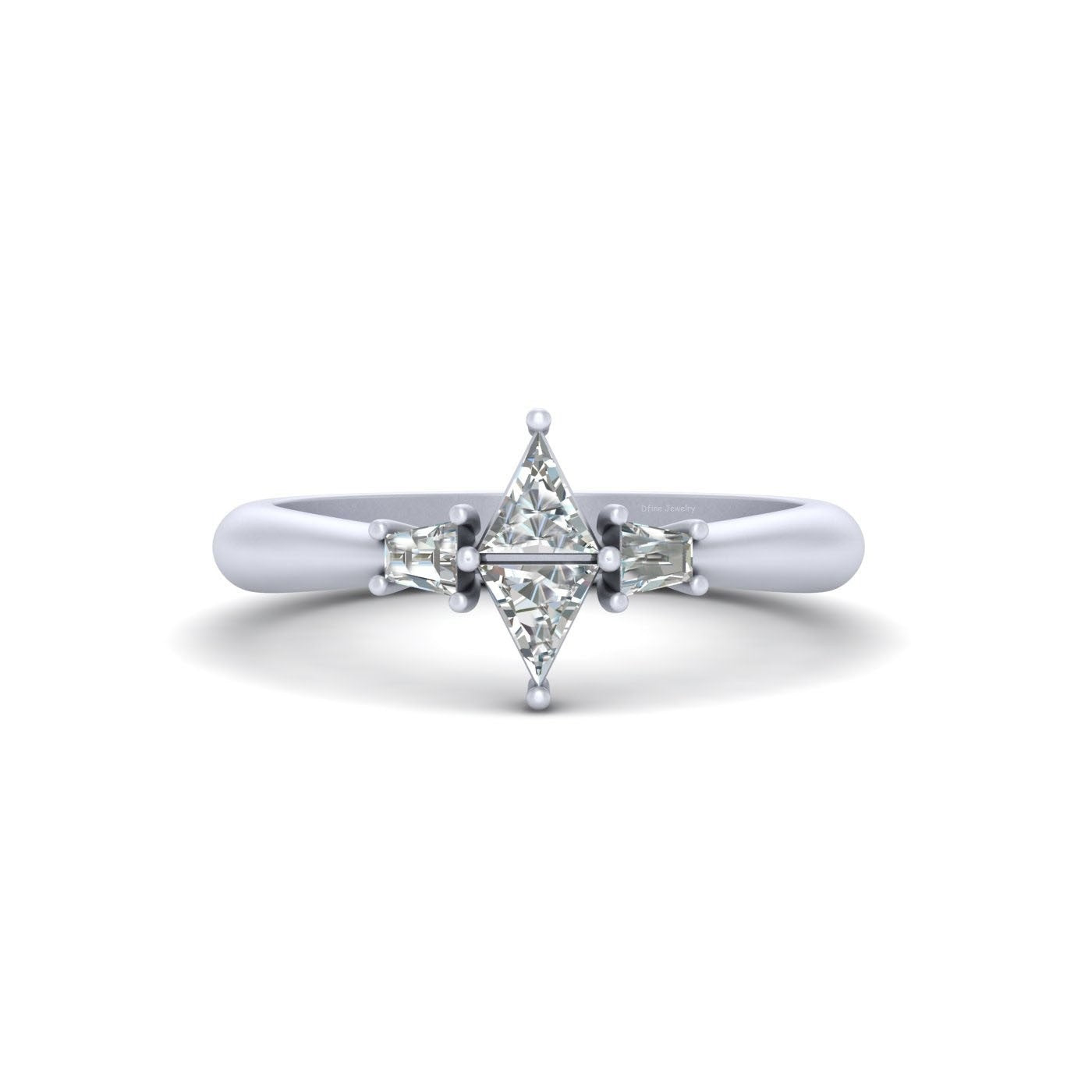 Tapered Diamond Promise Ring