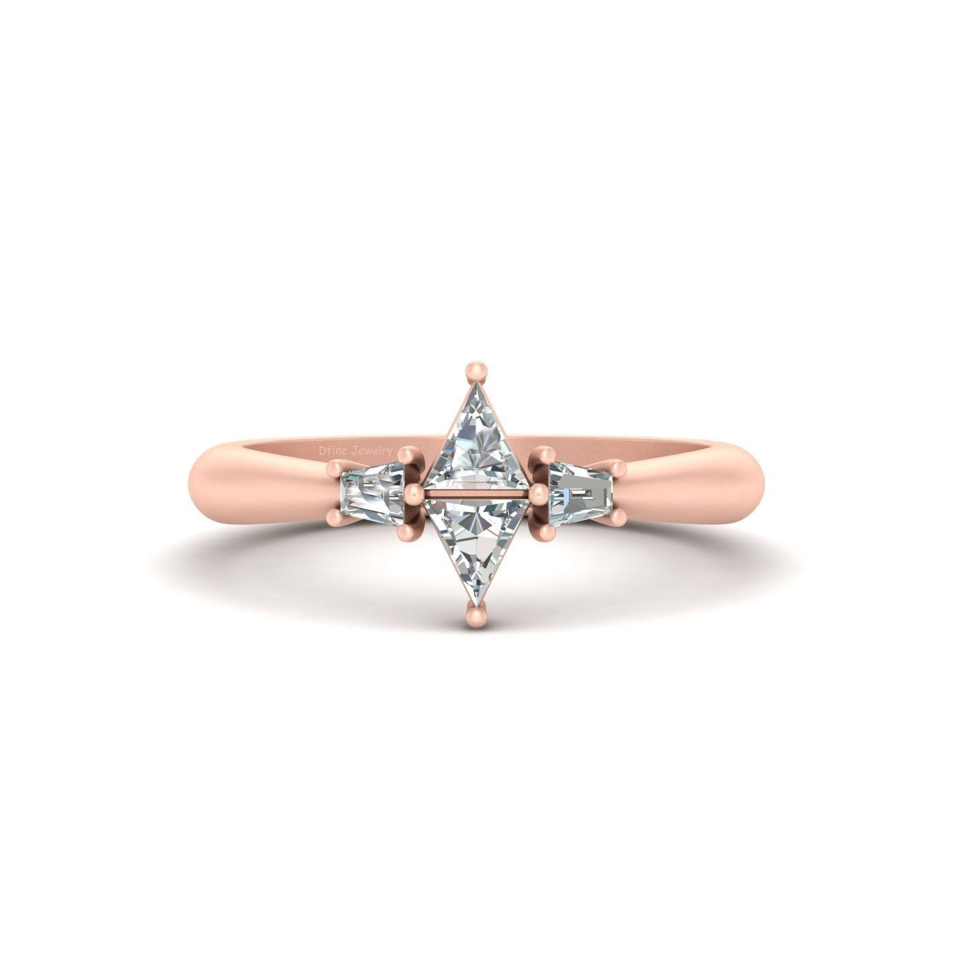Tapered Diamond Promise Ring