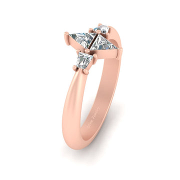 Tapered Diamond Promise Ring