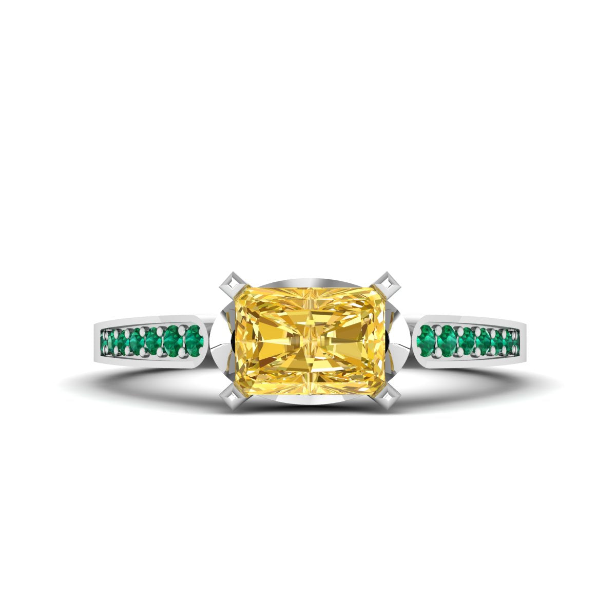 RADIANT CUT ENGAGEMENT RING