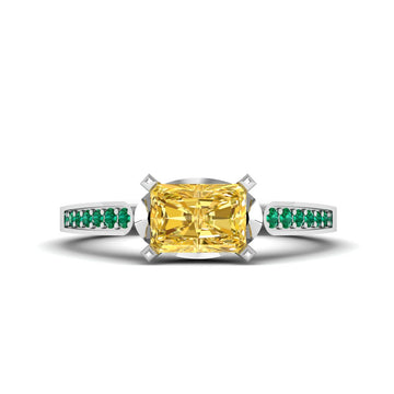 RADIANT CUT ENGAGEMENT RING