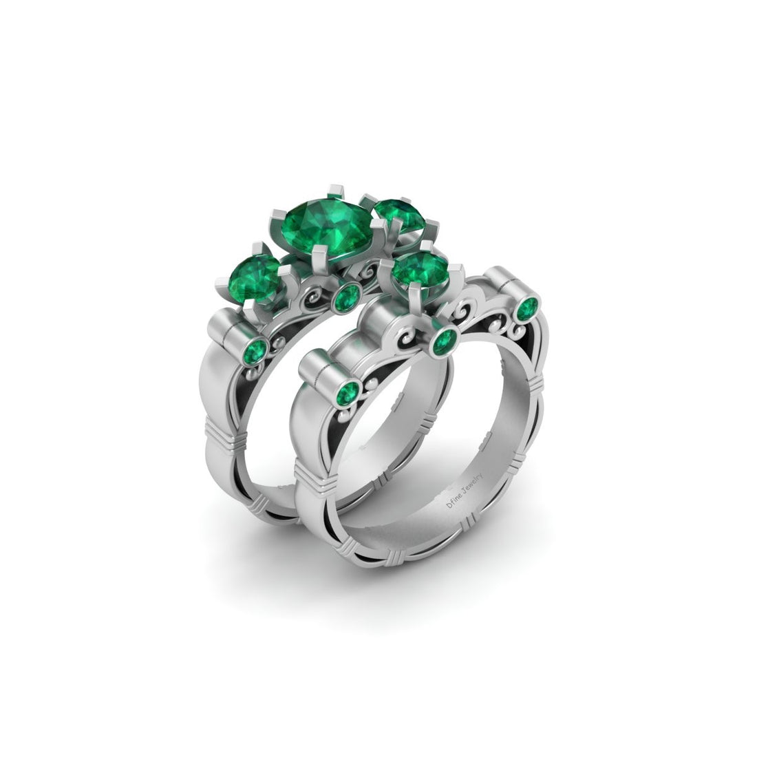 LESBIAN WEDDING RINGS SILVER