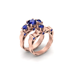 Sailor Moon Inspired Ring Set Lesbian Couple Wedding Rings