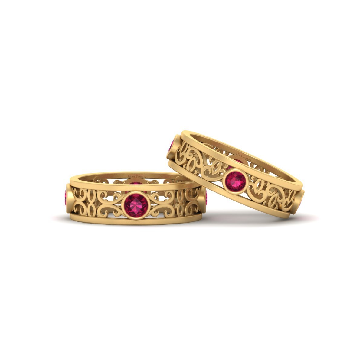 CELTIC ENGAGEMENT BAND SET