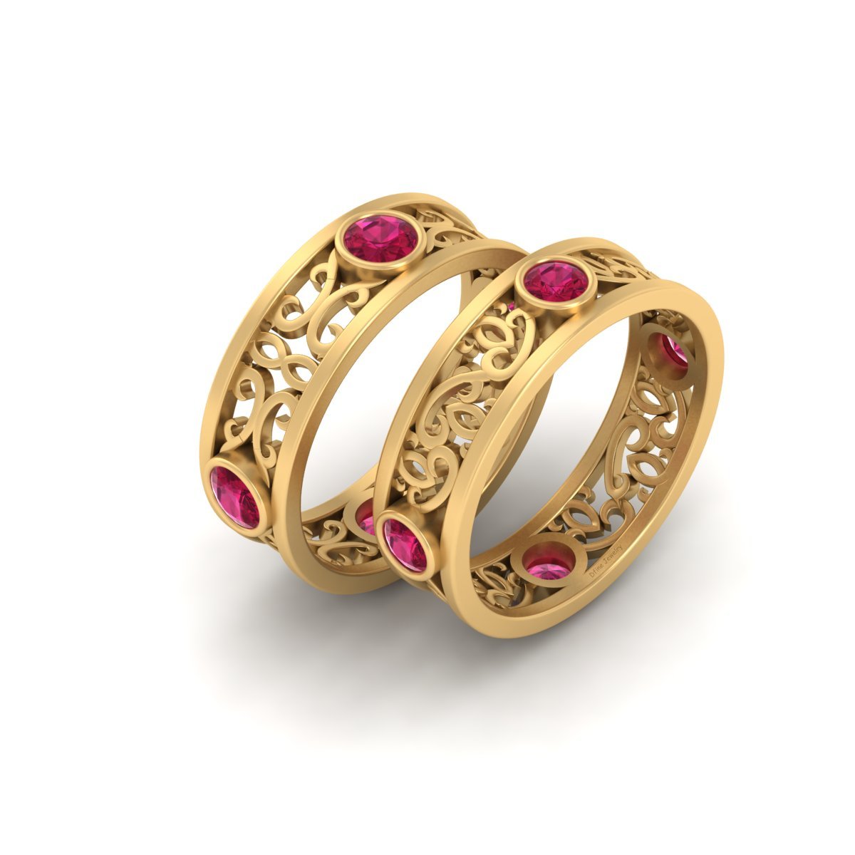 CELTIC ENGAGEMENT BAND SET