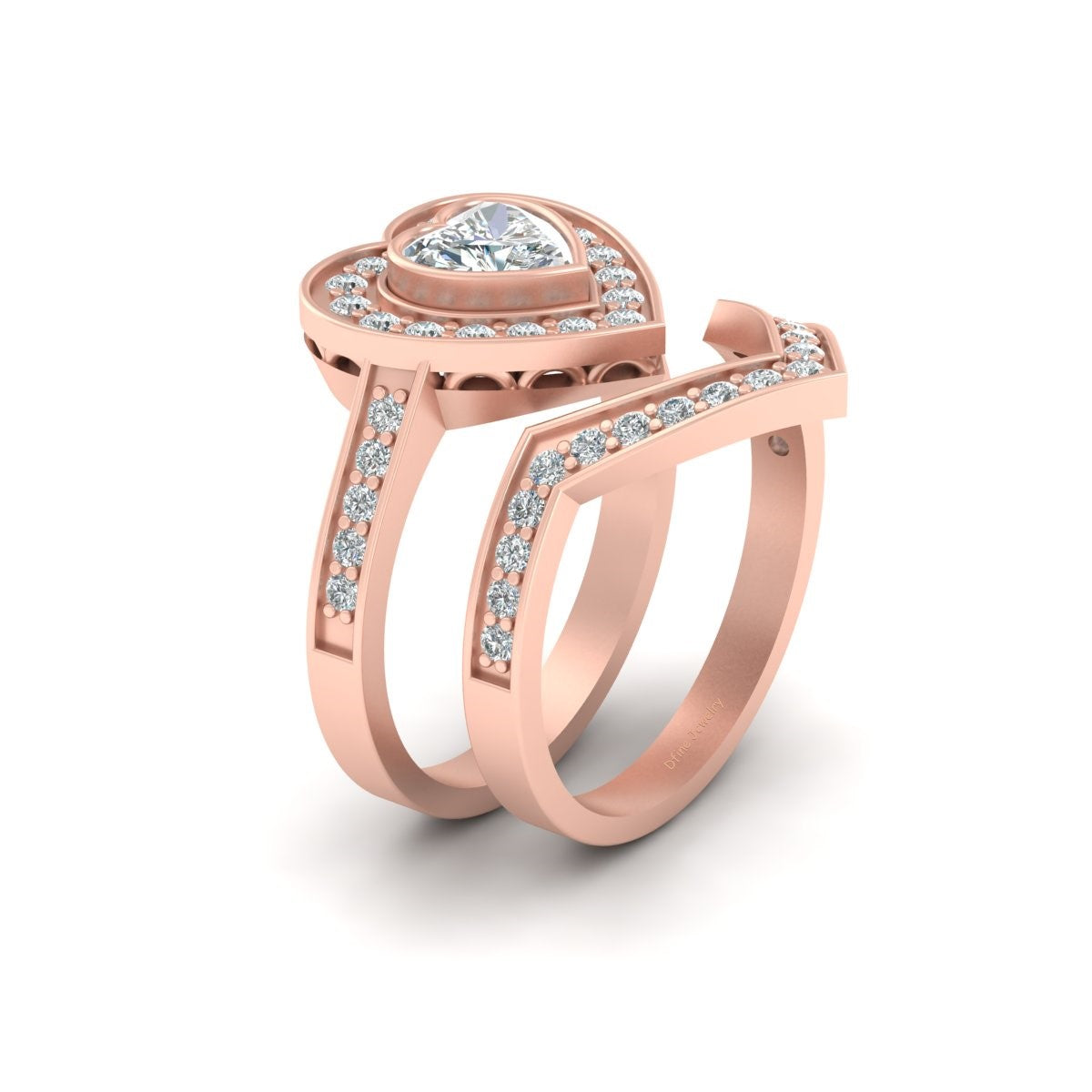 DIAMOND HEART ENGAGEMENT RINGS
