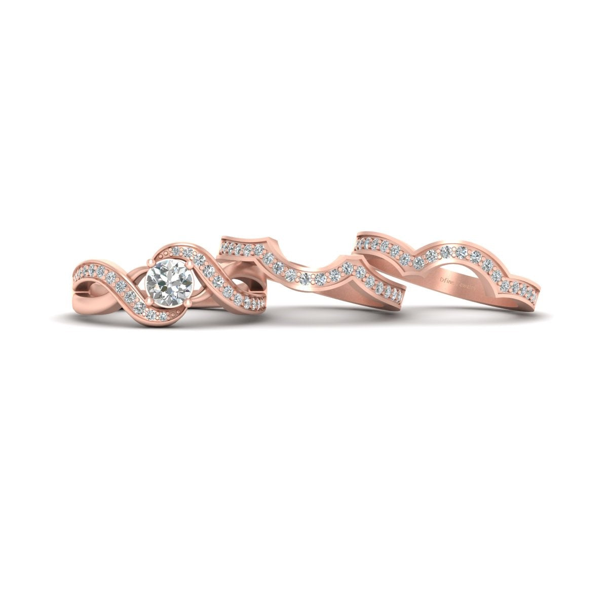 INFINITY ENGAGEMENT RING SET