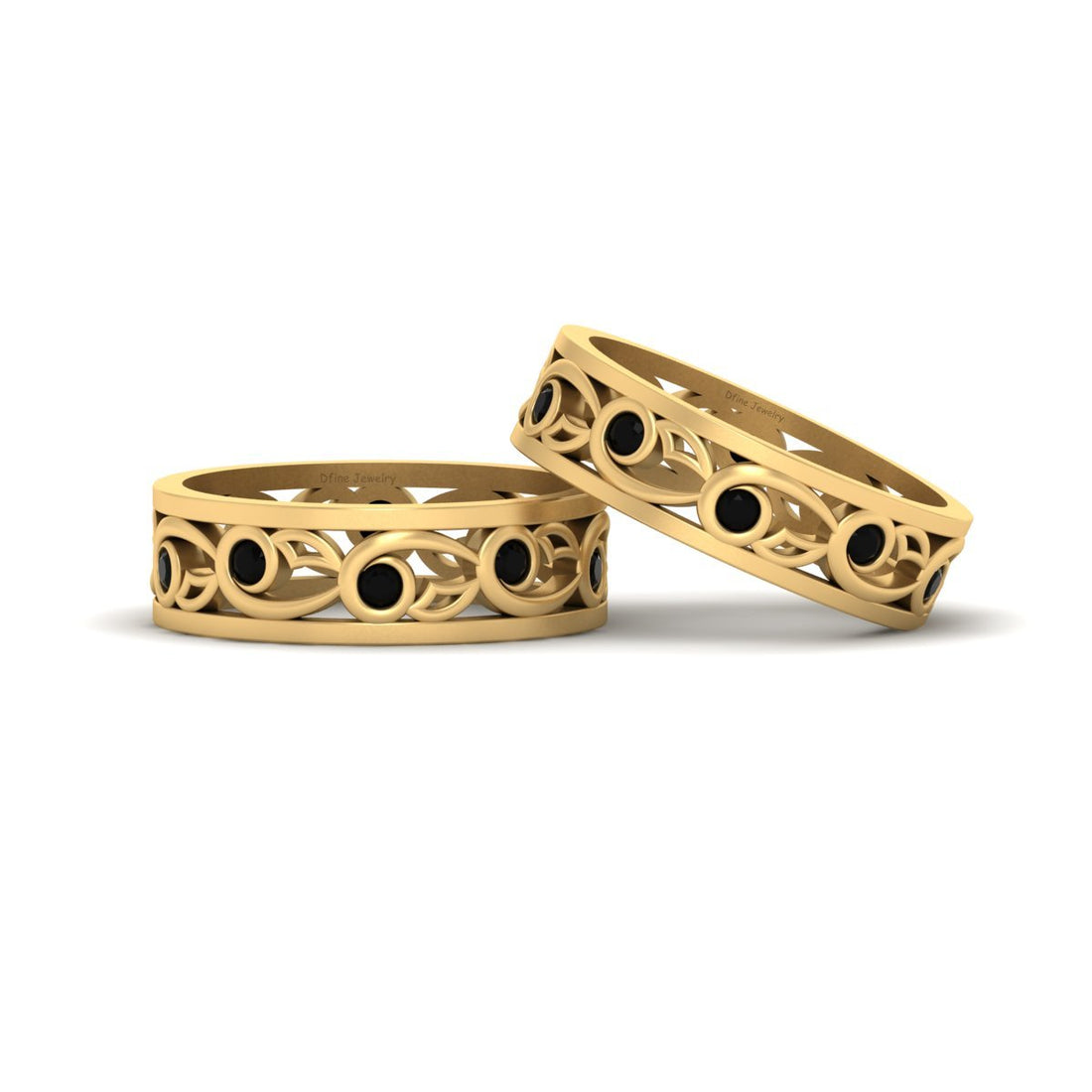 CELTIC KNOT WEDDING BAND SET