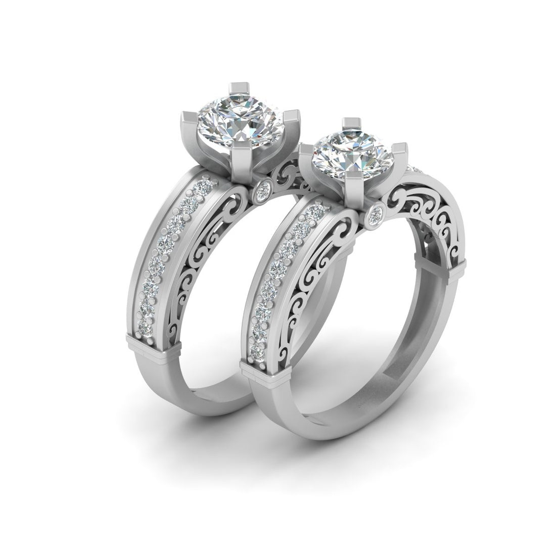 LESBIAN WEDDING RING SET