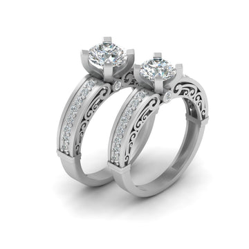 LESBIAN WEDDING RING SET
