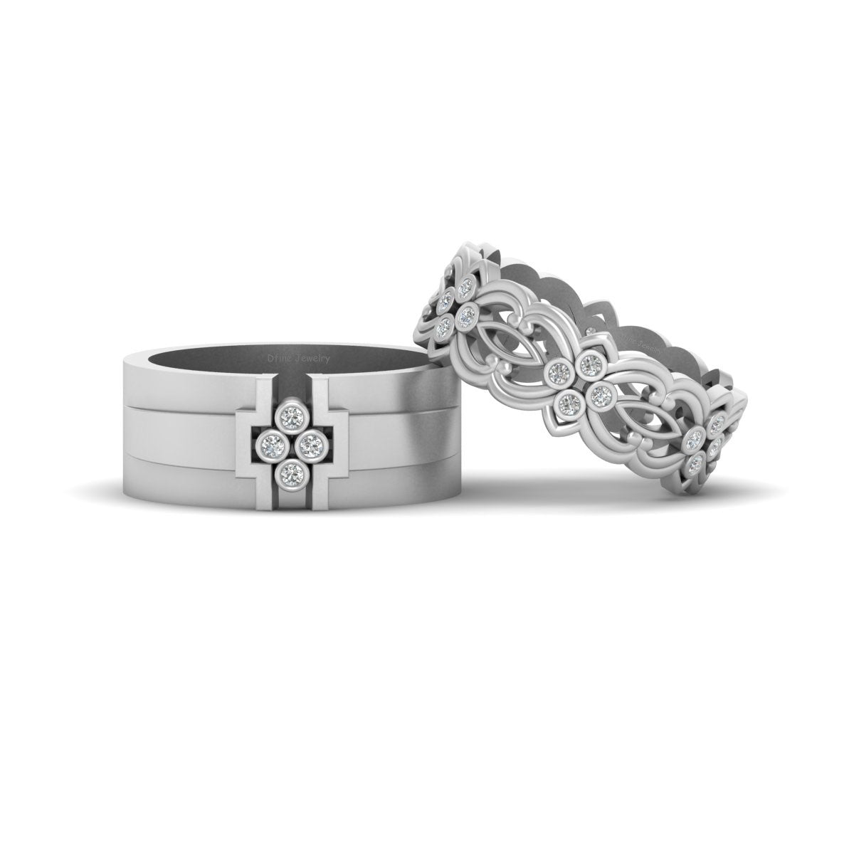 MATCHING CELTIC WEDDING BAND SET