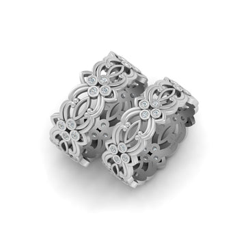 CELTIC LESBIAN WEDDING BAND SET