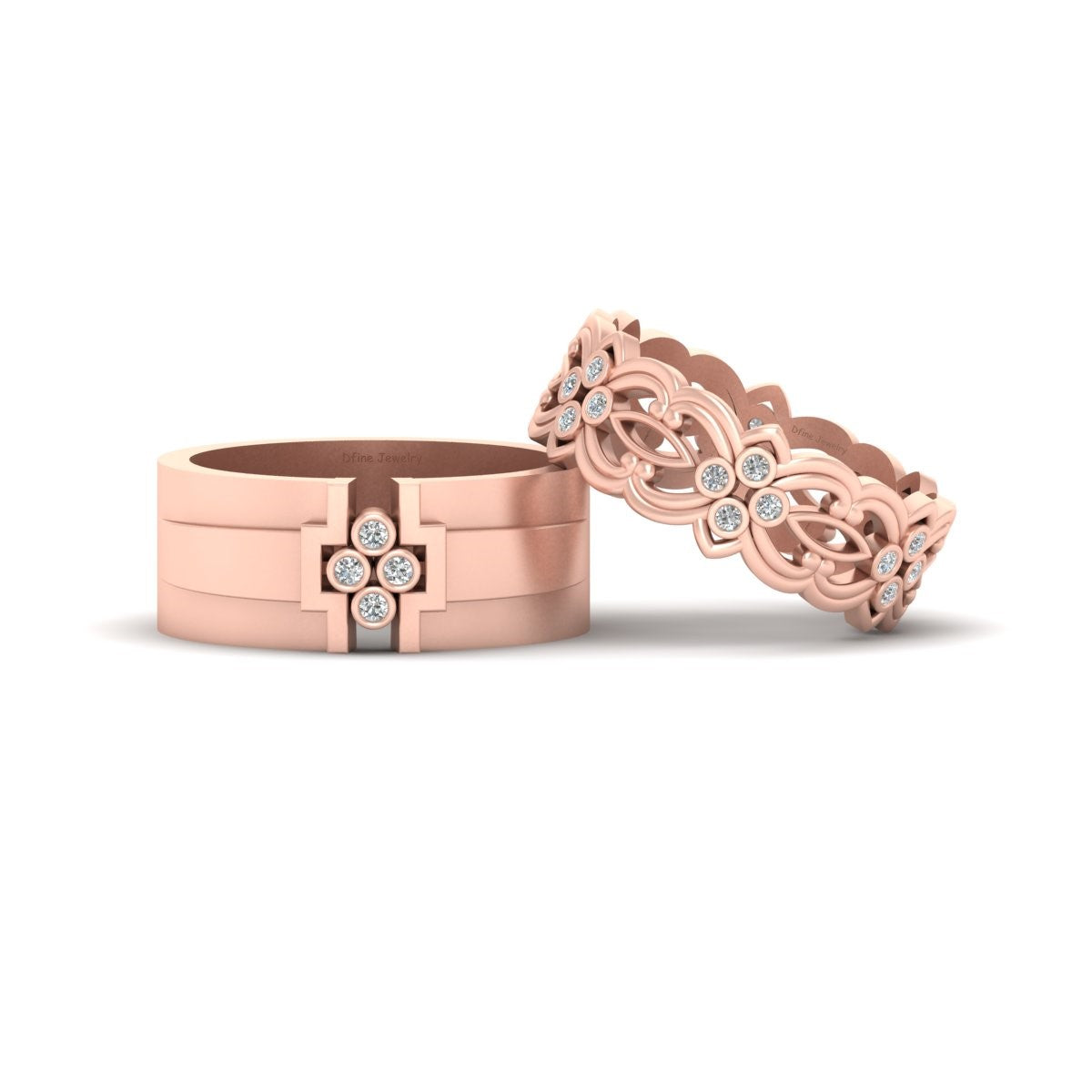 MATCHING CELTIC WEDDING BAND SET