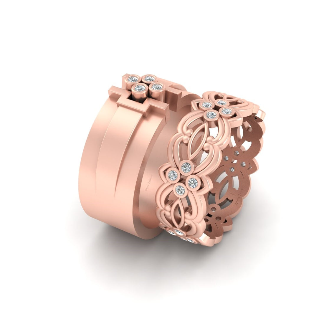 MATCHING CELTIC WEDDING BAND SET