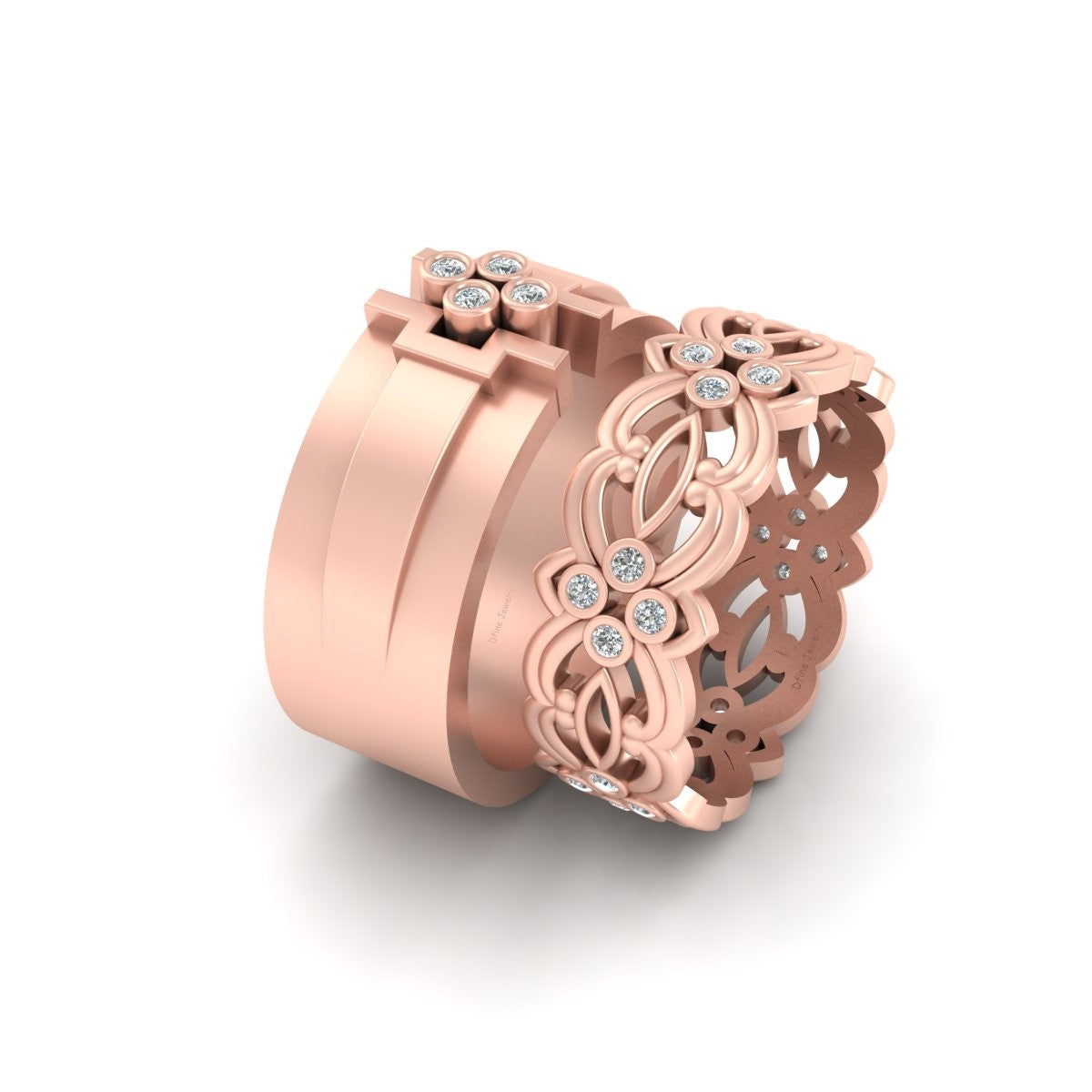 MATCHING CELTIC WEDDING BAND SET