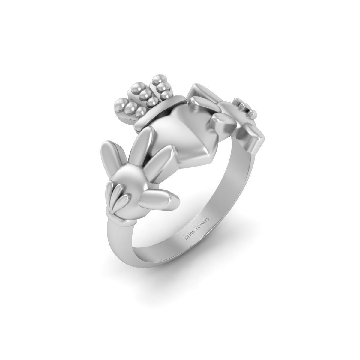 TRADITIONAL IRISH RING SILVER