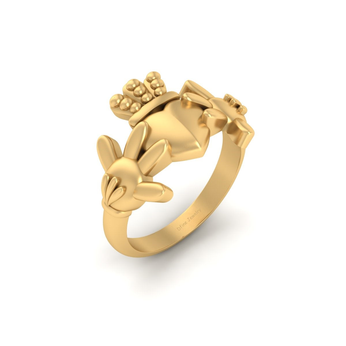 TRADITIONAL IRISH RING SILVER