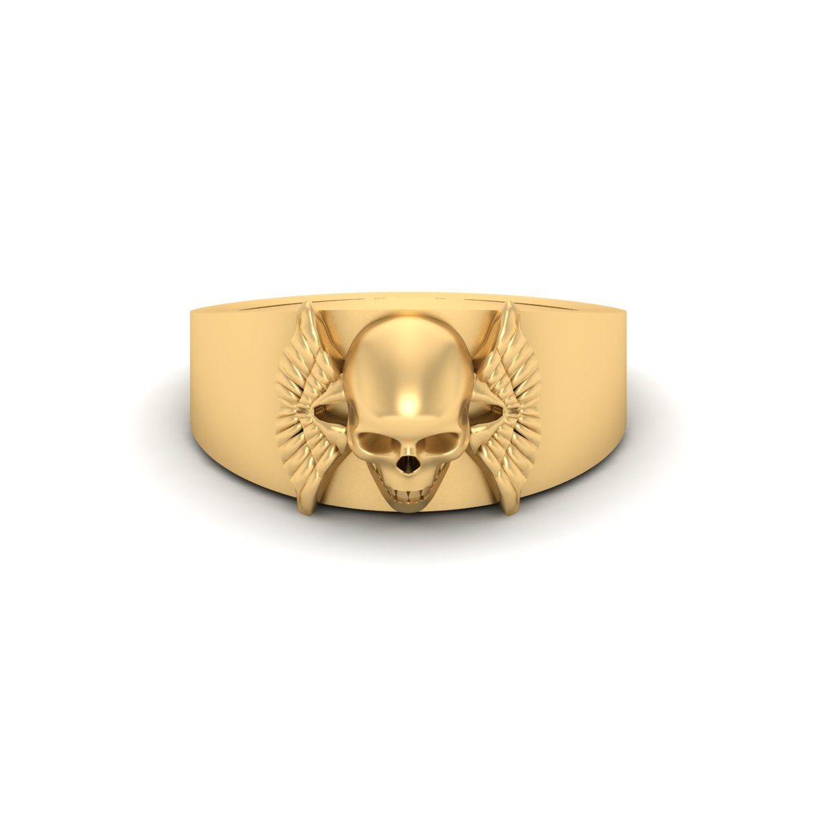 Wings and Skull Wedding Ring