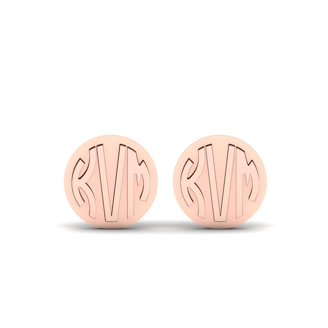 SILVER MONOGRAM CUFFLINKS