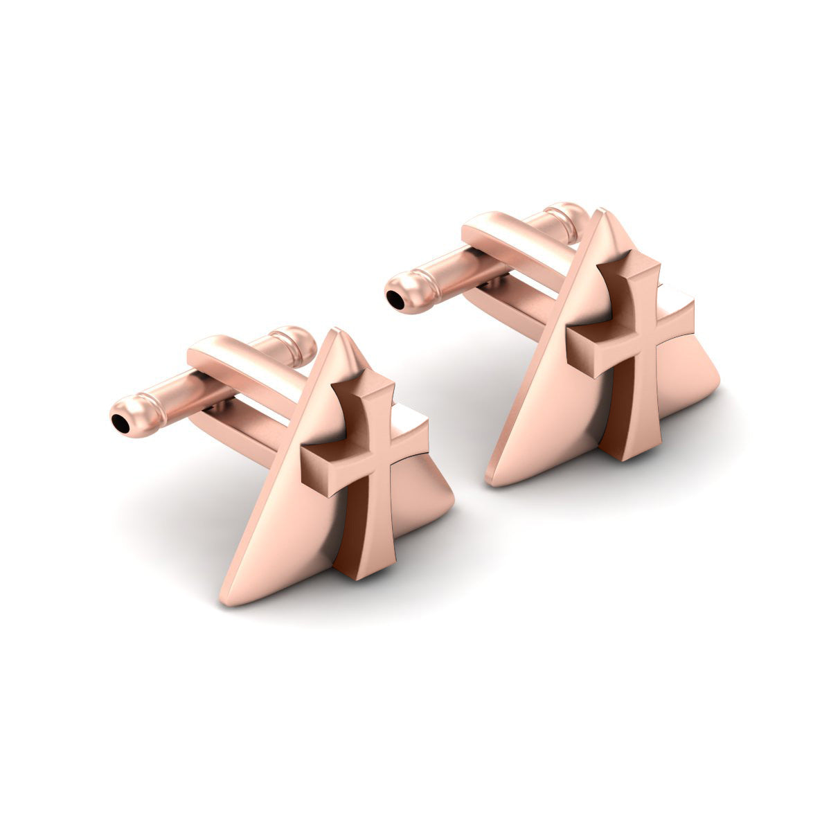 RELIGIOUS HOLY CROSS WEDDING CUFFLINKS
