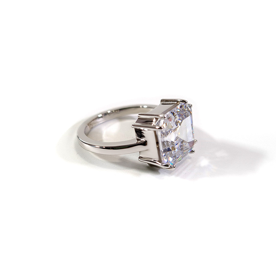ASSCHER DIAMOND ENGAGEMENT RING