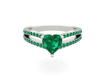 HEART SHAPE RING SILVER