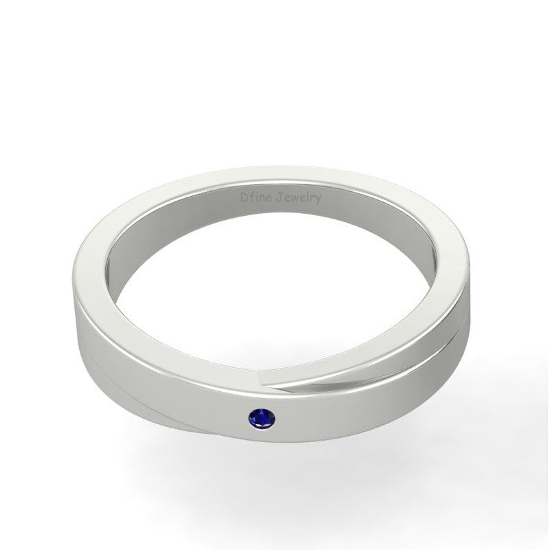 SILVER ETERNITY BAND FOR WOMEN