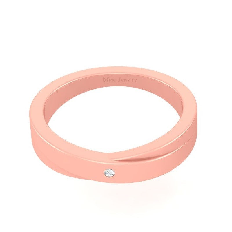 GOLD WEDDING BAND FOR WOMENS