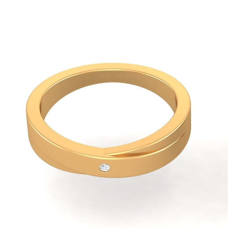 GOLD WEDDING BAND FOR WOMENS