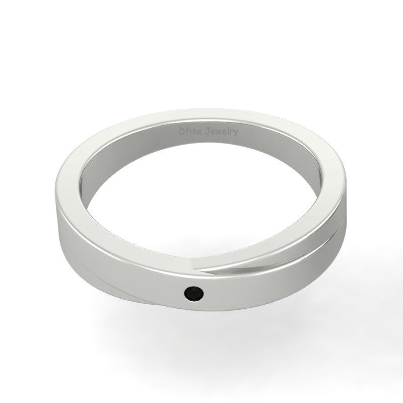 ROSE GOLD ENGAGEMENT BAND FOR WOMEN