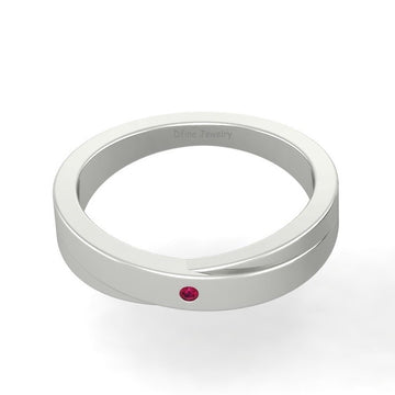 WHITE GOLD WEDDING BAND FOR HER