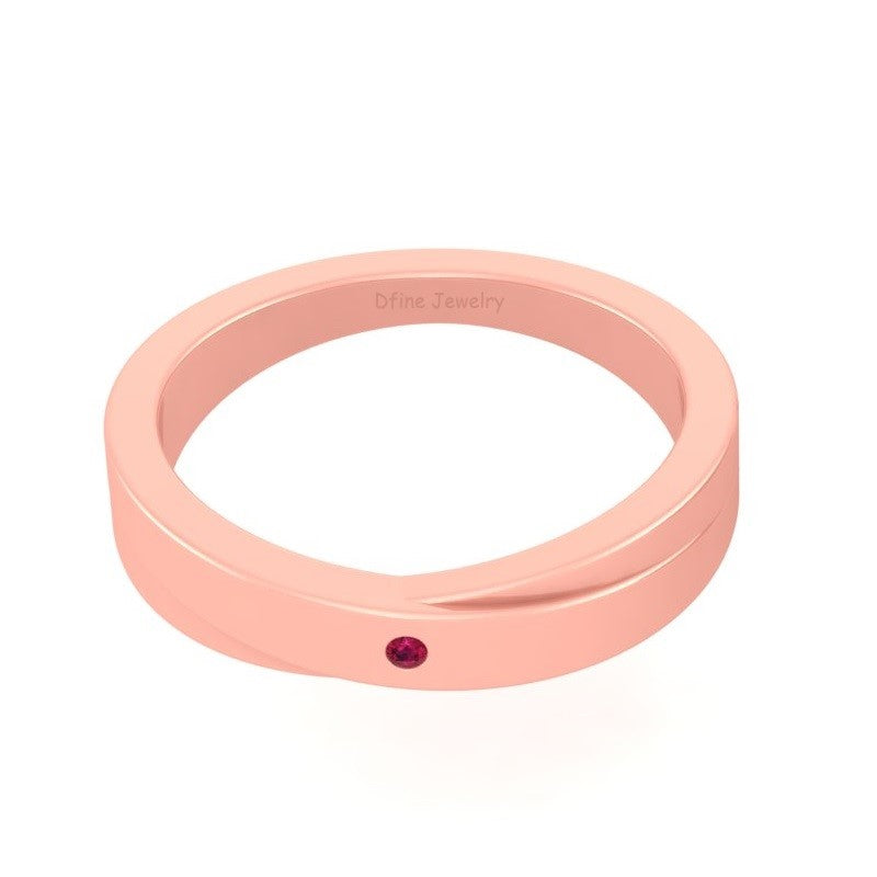 WHITE GOLD WEDDING BAND FOR HER