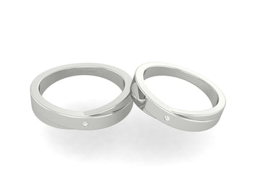 MATCHING WEDDING BAND SET HIS AND HERS