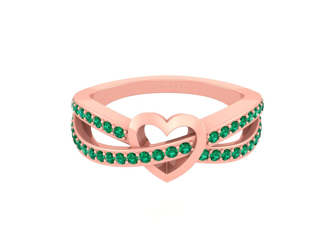 LOVE AND EMOTION REPRESENTS HEART RING