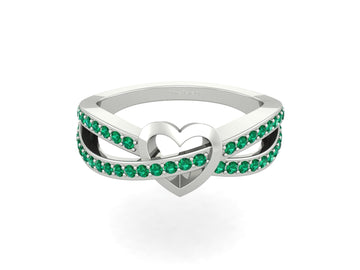 LOVE AND EMOTION REPRESENTS HEART RING