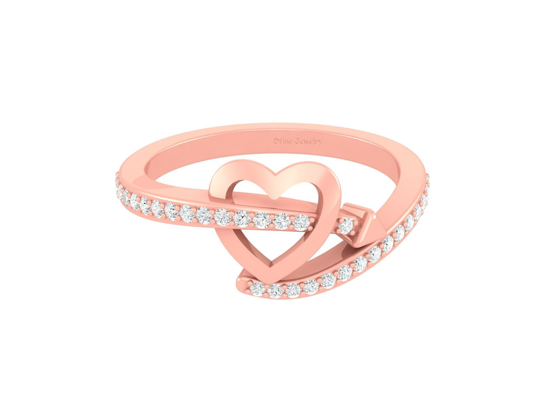 CLASSIC DIAMOND HEART RING