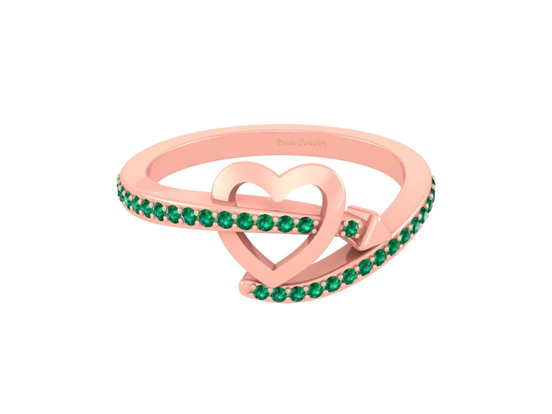 LOVE'S ARROW HEART RING