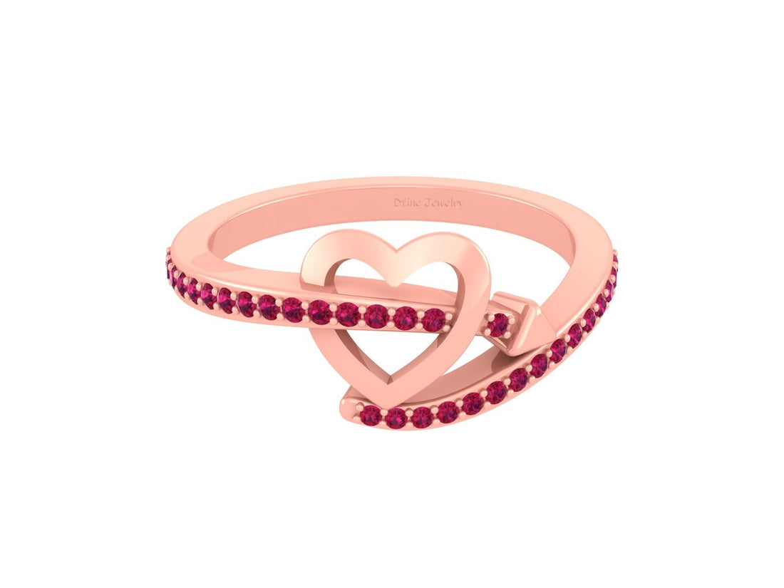 HEART AND ARROW RING
